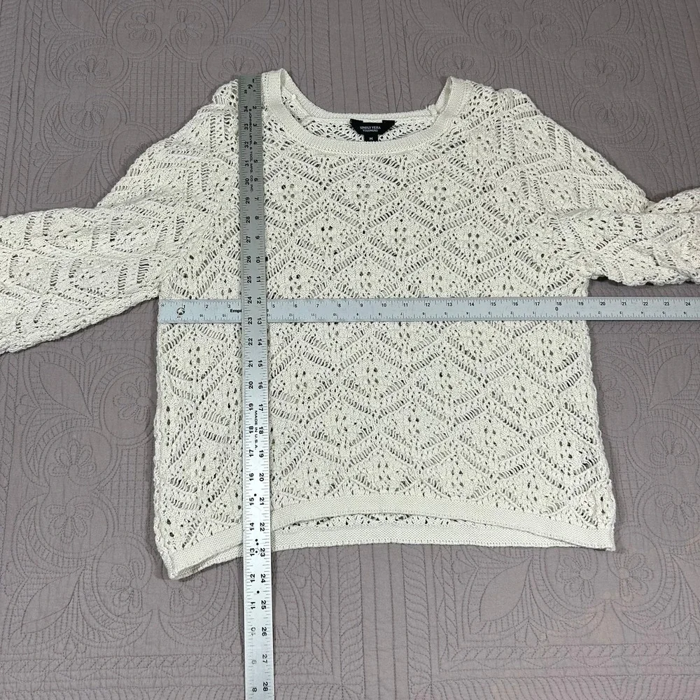 Simply Vera Women's Medium Cotton Crewneck Sweater Vera Wang